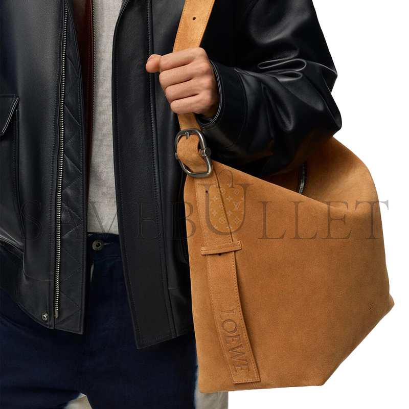 LOEWE LARGE LOOP HOBO IN SUEDE CALFSKIN BB22003X02 (45.5*31*17cm)